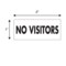Nevs Printed Chart Tape - No Visitors NT-68 - alternate 2